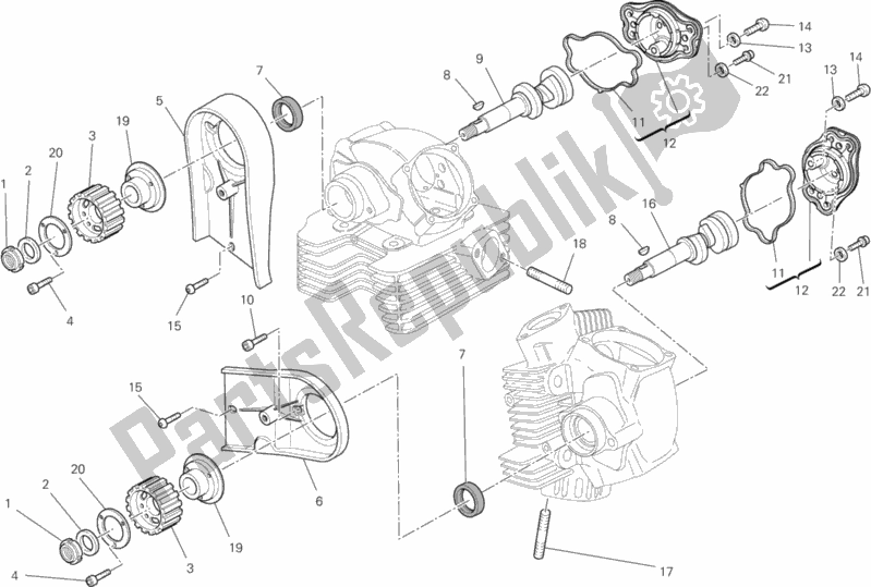 Todas las partes para árbol De Levas de Ducati Monster 795 EU Thailand 2015